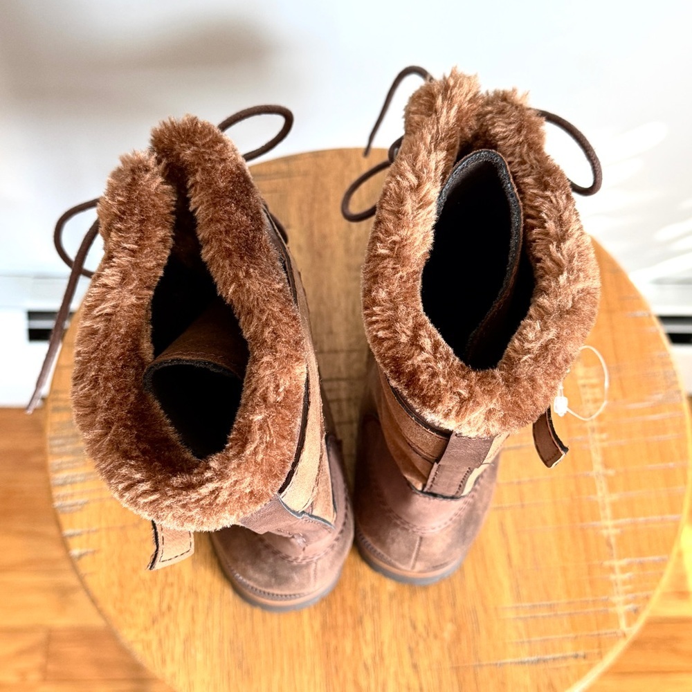 Brown Fur-Lined Women's Boots - Picture 8 of 11